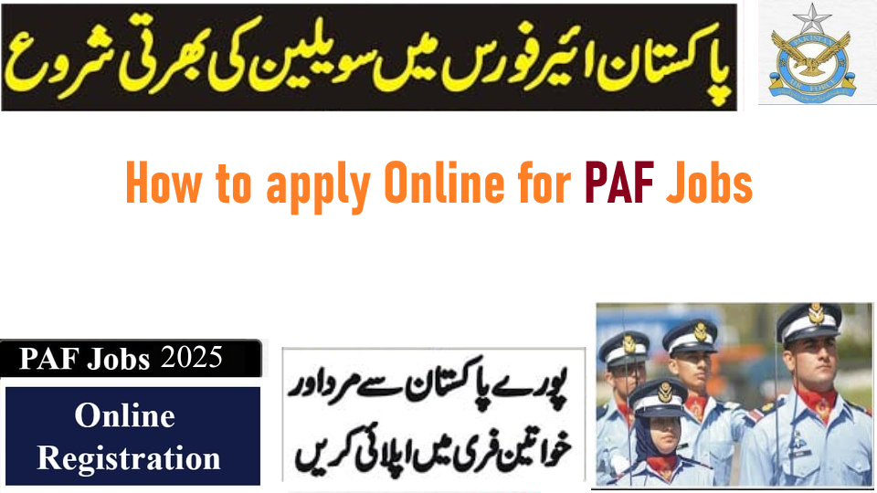 How to Apply Online for PAF Civilian Jobs 2025