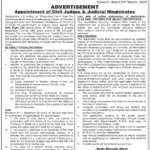 Sindh High Court Karachi Jobs 2025 - Civil Judges & Judicial Magistrates High Court Karachi Jobs