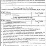 Punjab Urban Lands Record Systems Enhancement Jobs 2025 - PULSE Network Administrator Jobs 2025