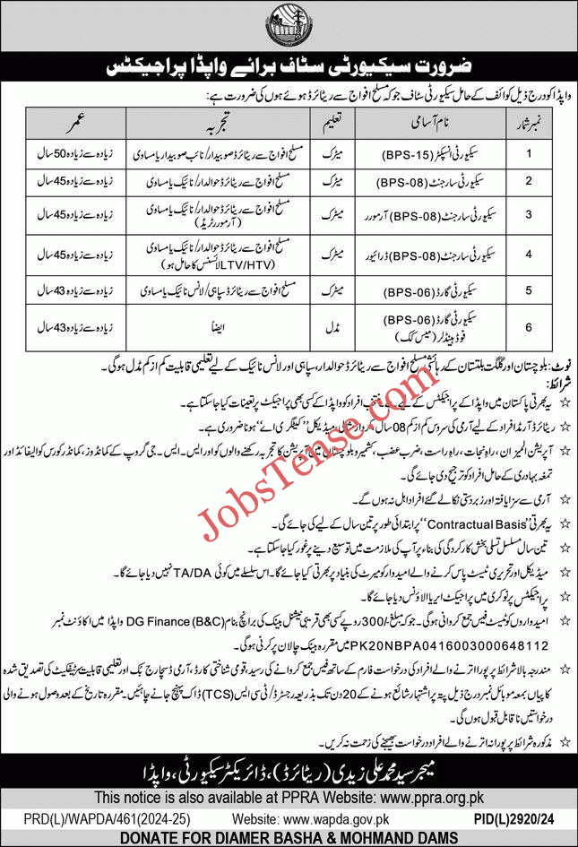 WAPDA Jobs 2025 