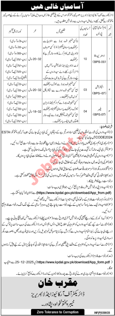 Directorate Of Archives & Libraries Jobs in 2026 - Apply Online for Junior Clerk, Librarian, Electrician, Plumber and Computer Operator Jobs in 2026