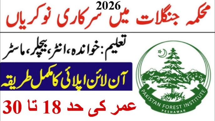 Forest Department Khyber Pakhtunkhwa Jobs In 2026 Apply Online For