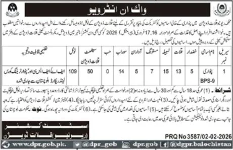 Revenue Department Kalat Division Latest Jobs 2026 - Apply Online for Patwari Vacancies in Kalat
